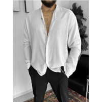 Oversize сорочка з комірцем