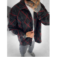 Oversize сорочка в клітинку
