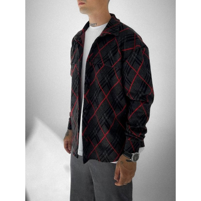 Oversize сорочка в клітинку