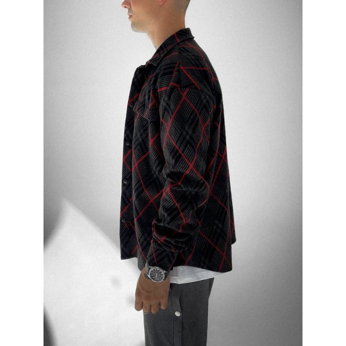 Oversize сорочка в клітинку