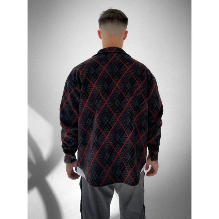Oversize сорочка в клітинку