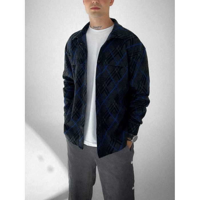Oversize сорочка в клітинку