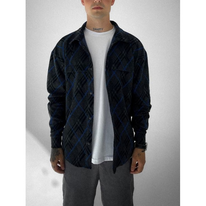 Oversize сорочка в клітинку