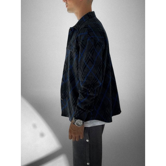 Oversize сорочка в клітинку