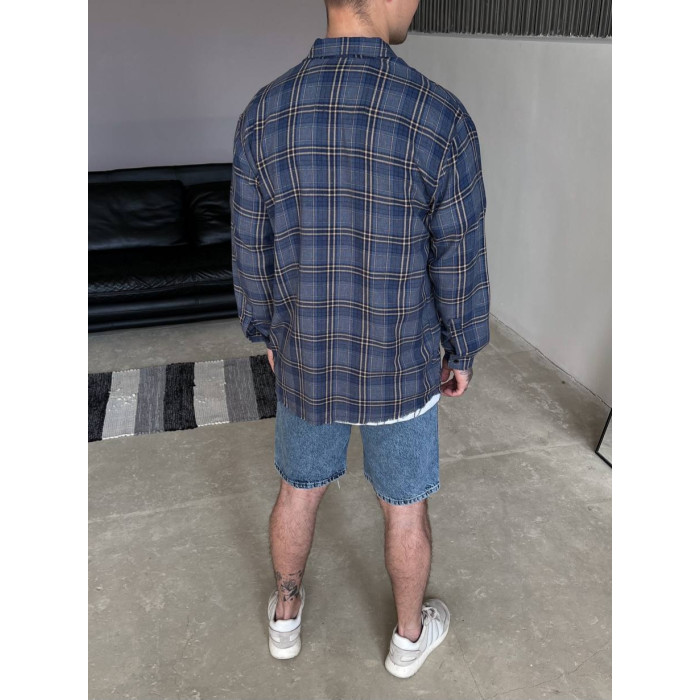 Oversize сорочка в клітинку