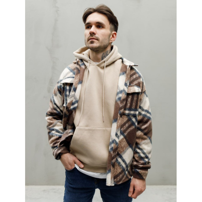 Oversize сорочка в клітинку