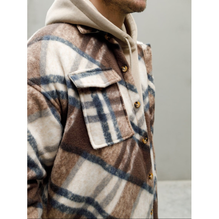 Oversize сорочка в клітинку