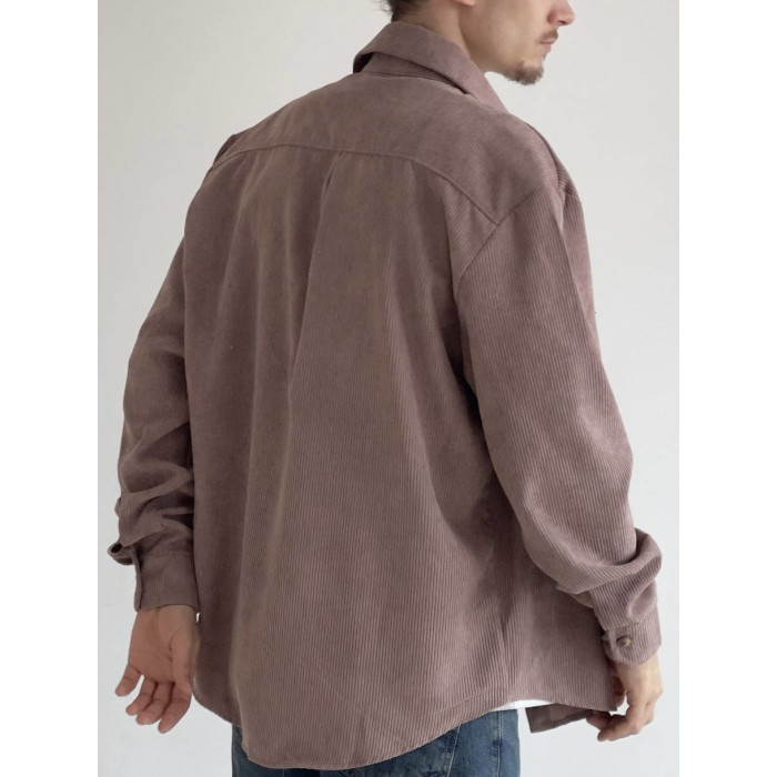 Вельветова oversize сорочка