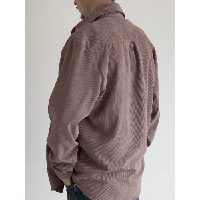 Вельветова oversize сорочка