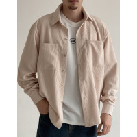 Вельветова oversize сорочка