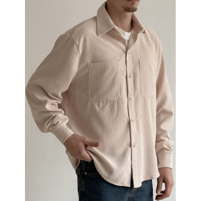 Вельветова oversize сорочка