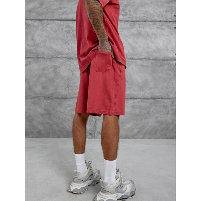 Oversize шорти з вивареної тканини