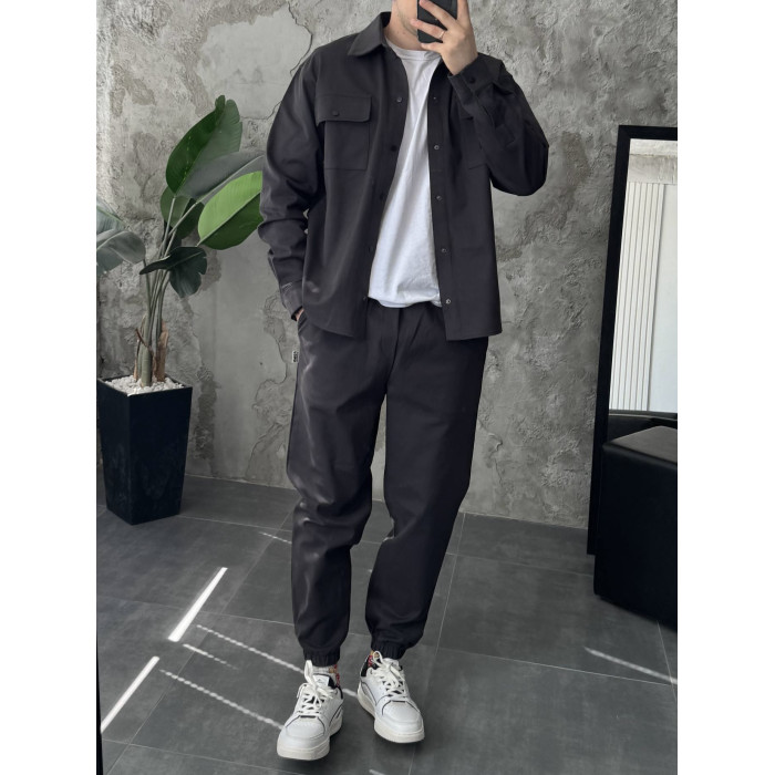 Oversize костюм з цупкого котону