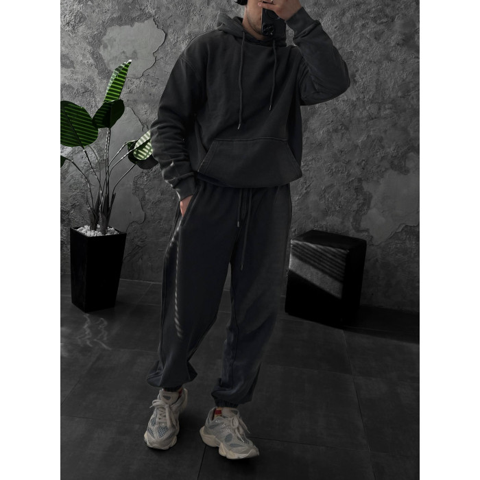 Oversize костюм з вивареної тканини