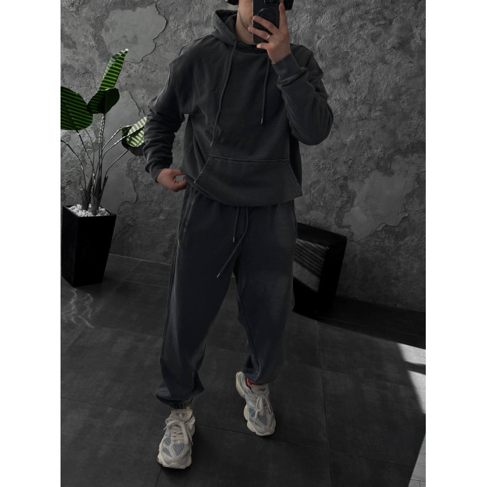 Oversize костюм з вивареної тканини