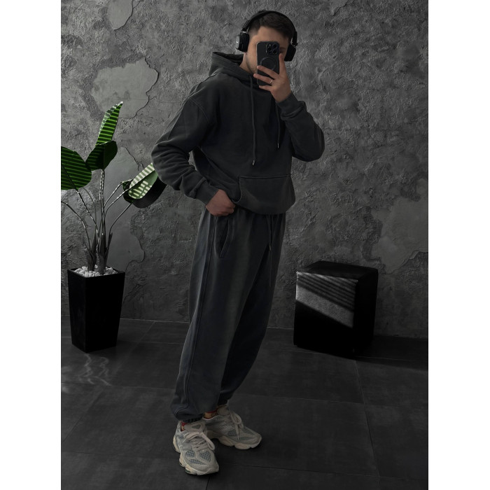 Oversize костюм з вивареної тканини