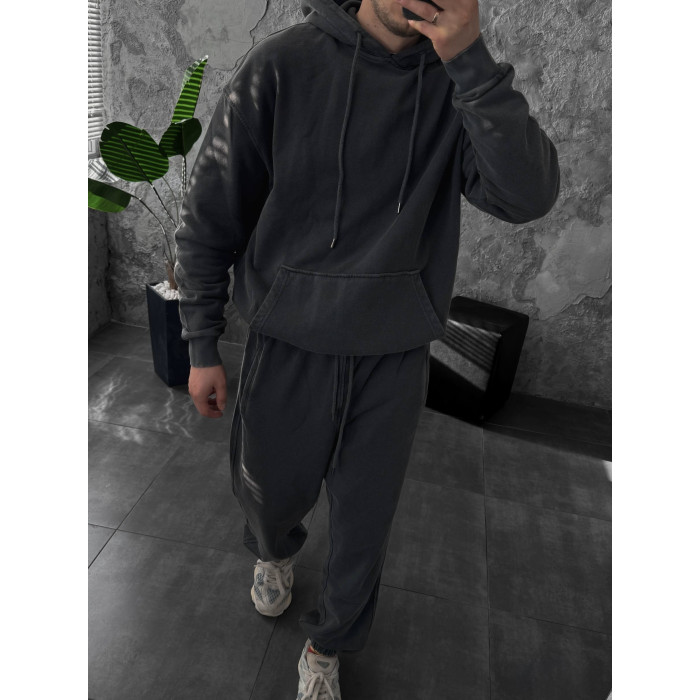 Oversize костюм з вивареної тканини