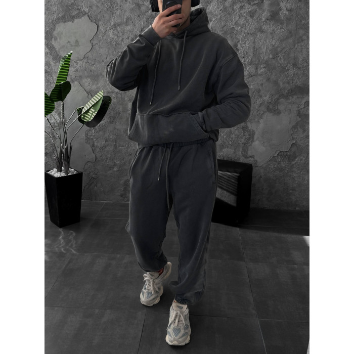 Oversize костюм з вивареної тканини