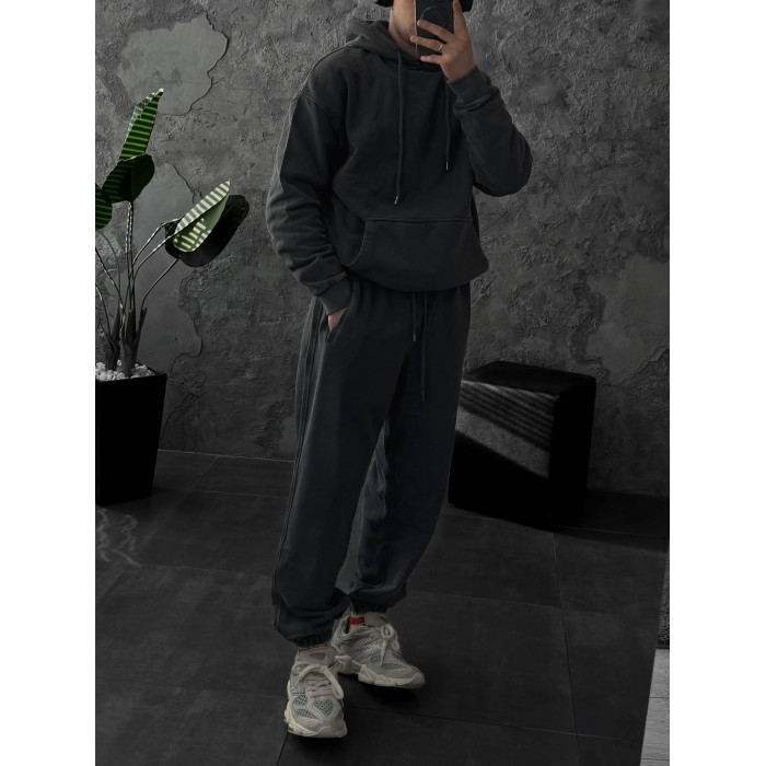 Oversize костюм з вивареної тканини