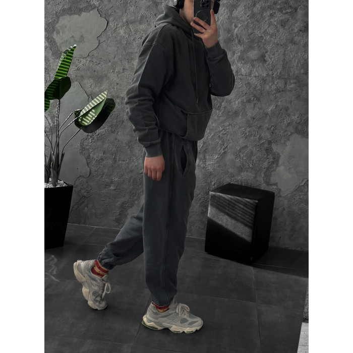 Oversize костюм з вивареної тканини