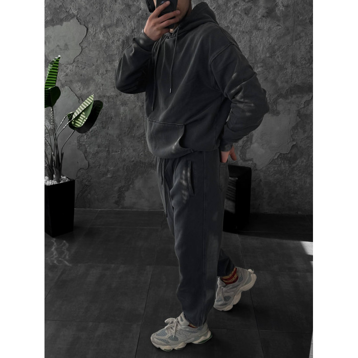 Oversize костюм з вивареної тканини