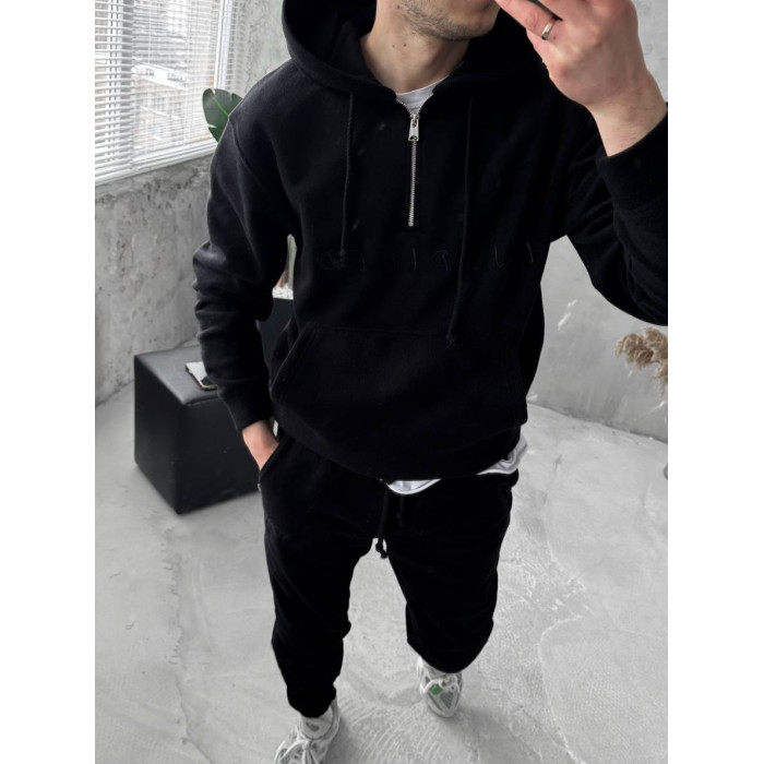 Флісовий oversize костюм з вишивкою