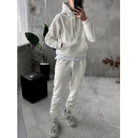 Флісовий oversize костюм з вишивкою