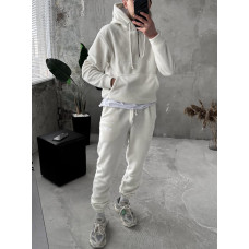 Флісовий oversize костюм з вишивкою