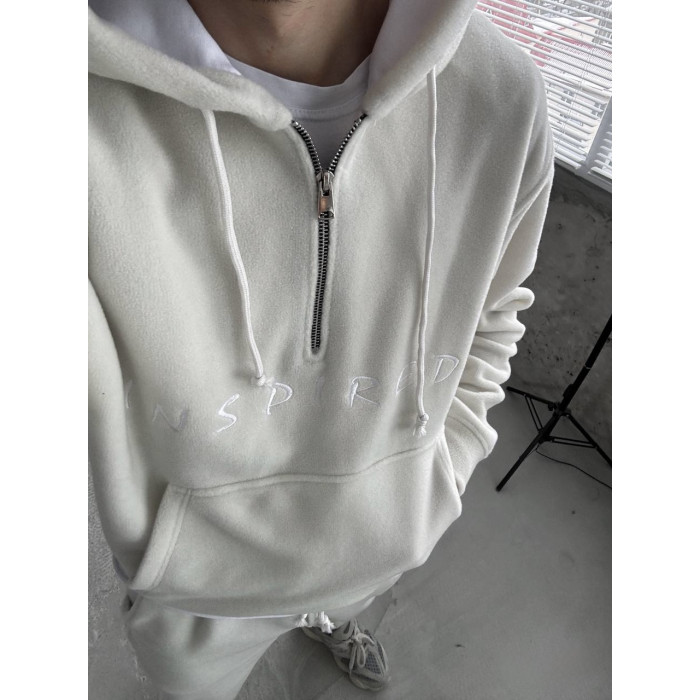 Флісовий oversize костюм з вишивкою