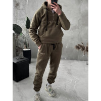 Флісовий oversize костюм з вишивкою