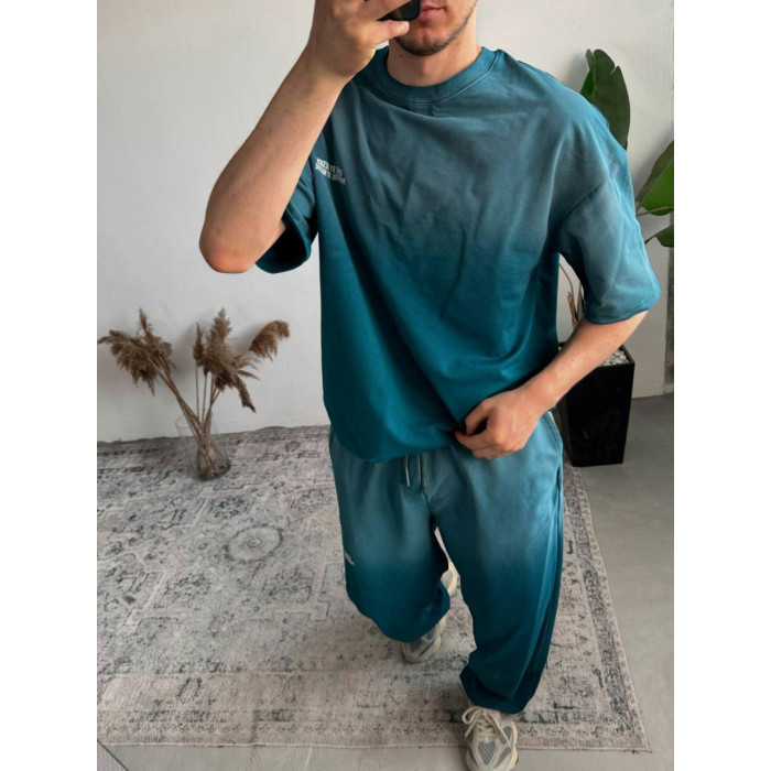 Літній oversize костюм з надписом