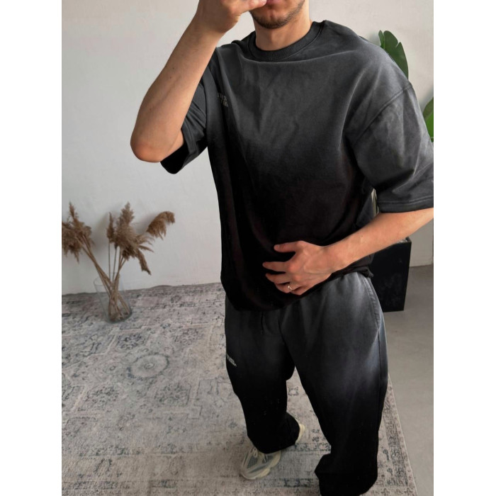 Літній oversize костюм з надписом