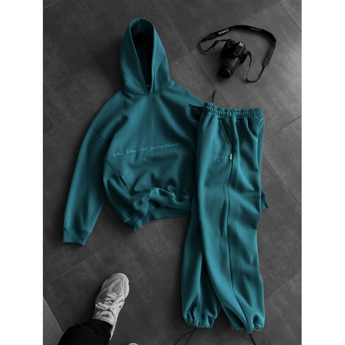 Oversize костюм з вишивкою
