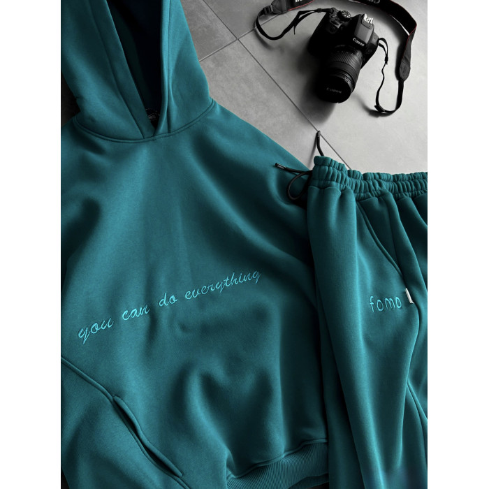 Oversize костюм з вишивкою