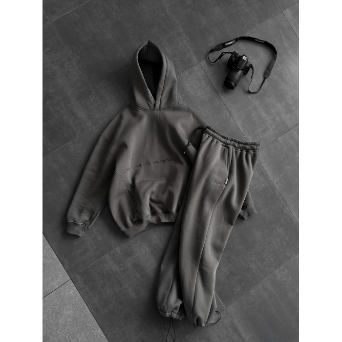 Oversize костюм з вишивкою