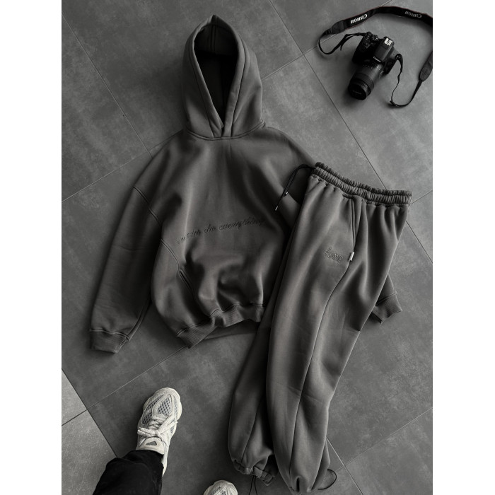 Oversize костюм з вишивкою