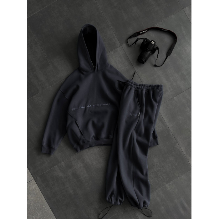 Oversize костюм з вишивкою