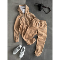Флісовий oversize костюм з вишивкою