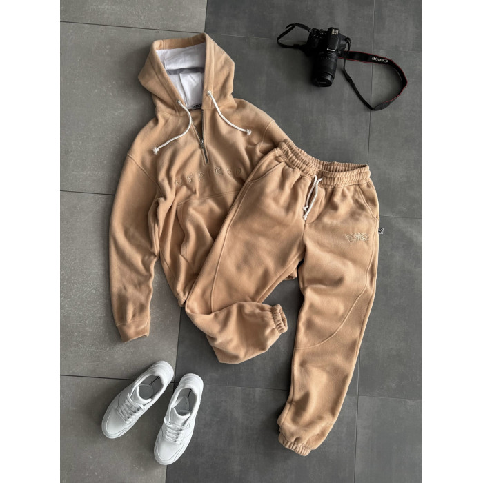 Флісовий oversize костюм з вишивкою