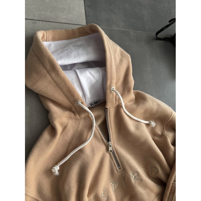 Флісовий oversize костюм з вишивкою