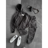 Флісовий oversize костюм з вишивкою