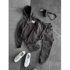Флісовий oversize костюм з вишивкою