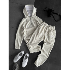 Флісовий oversize костюм з вишивкою