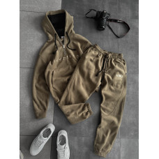 Флісовий oversize костюм з вишивкою