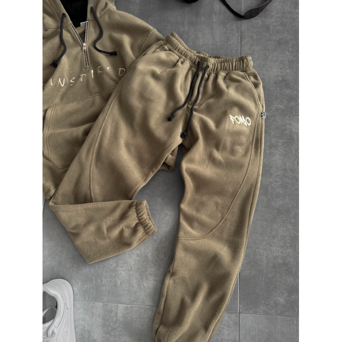 Флісовий oversize костюм з вишивкою