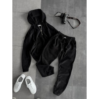 Флісовий oversize костюм з вишивкою