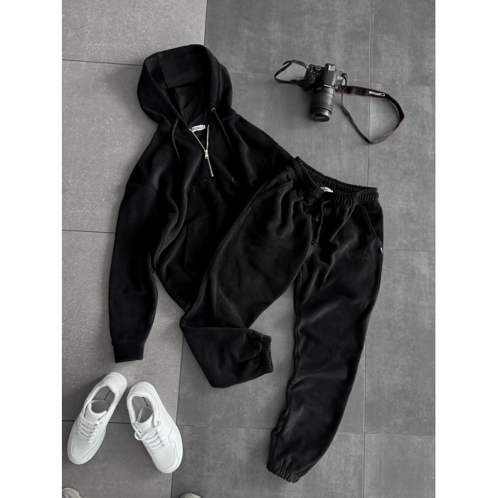 Флісовий oversize костюм з вишивкою