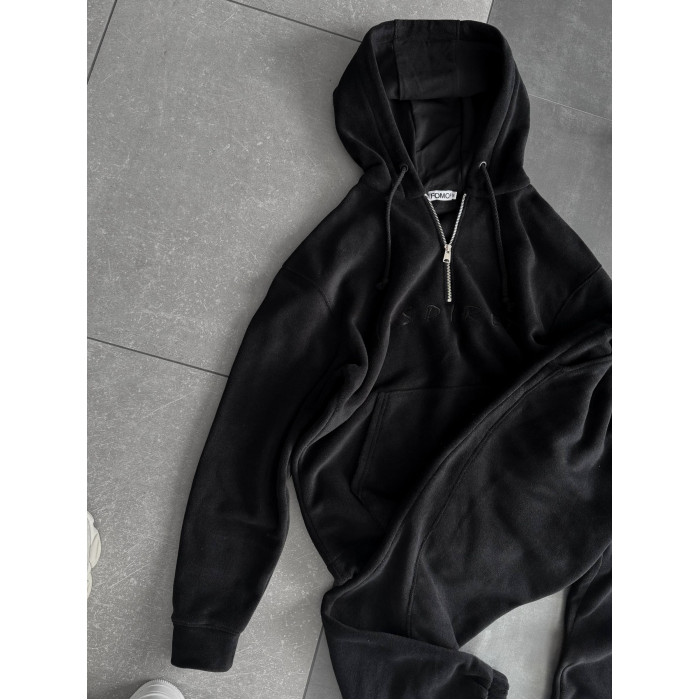 Флісовий oversize костюм з вишивкою