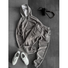 Флісовий oversize костюм з вишивкою