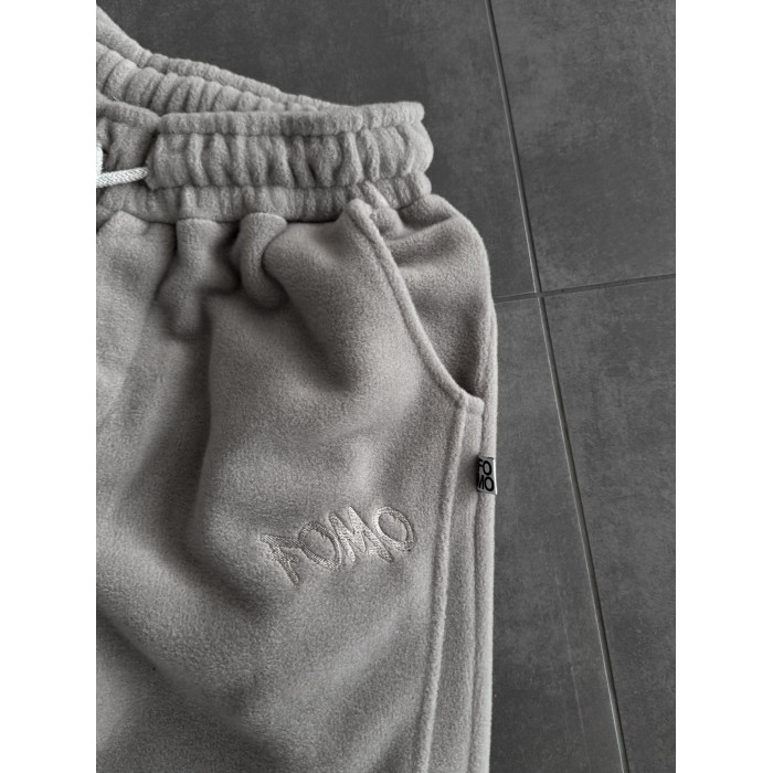 Флісовий oversize костюм з вишивкою